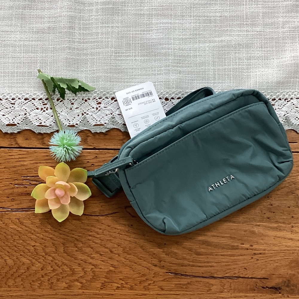 Athleta Teal All About Crossbody Belt Bag